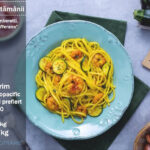 Tagliatelle cu ciuperci și salsiccia